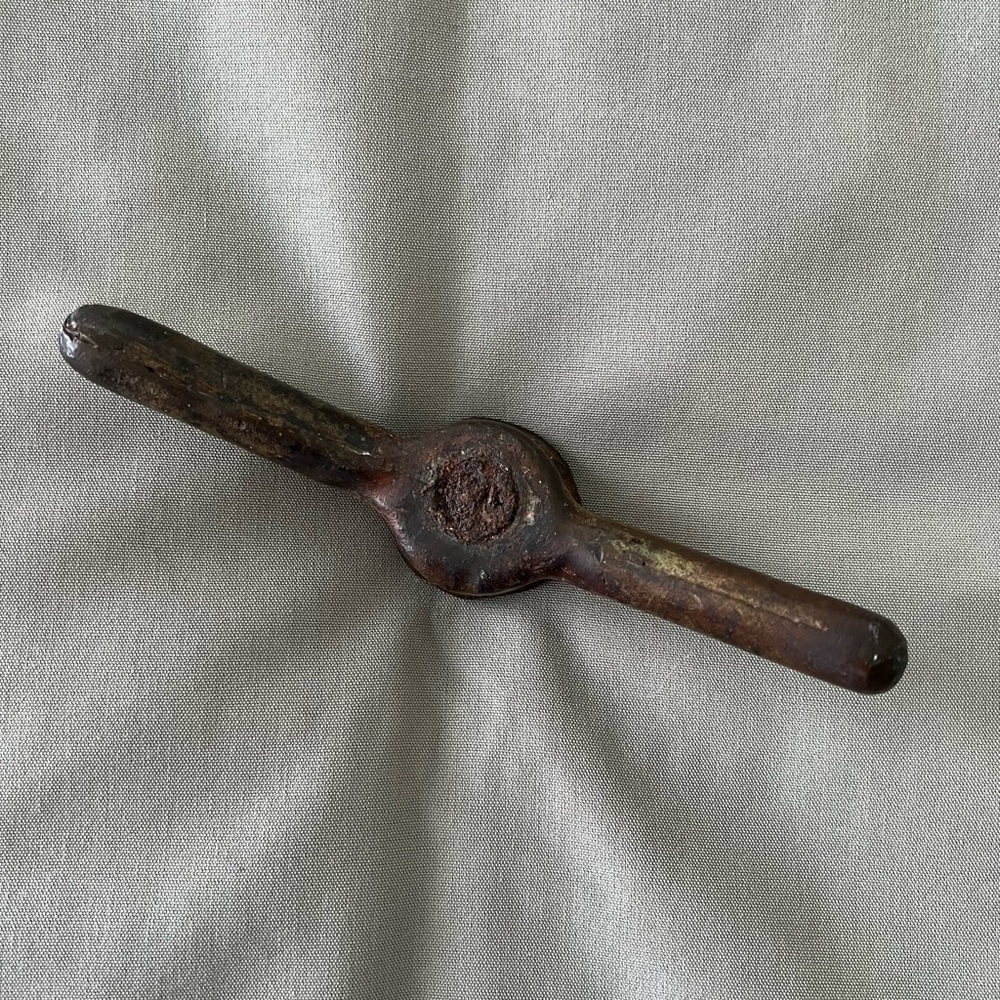 Vintage Bronze Turnbuckle / Cleat for Ship Hatch - Nautical Maritime Decor